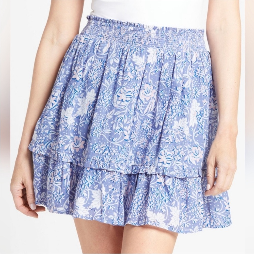 Sundry Floral Flounce Skirt